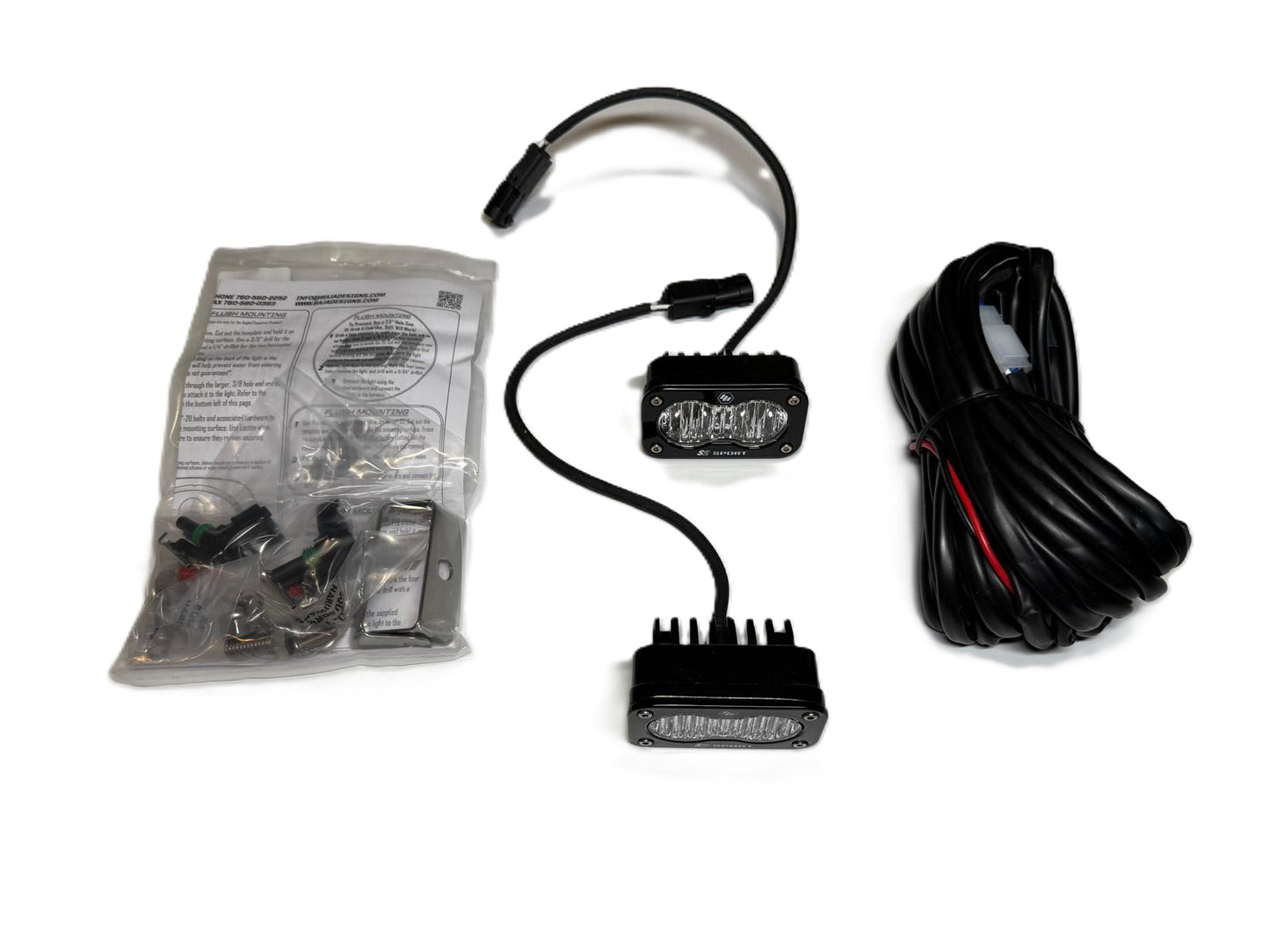 Baja Designs | S2 Sport Black LED Auxiliary Light Pod Pair - Universal