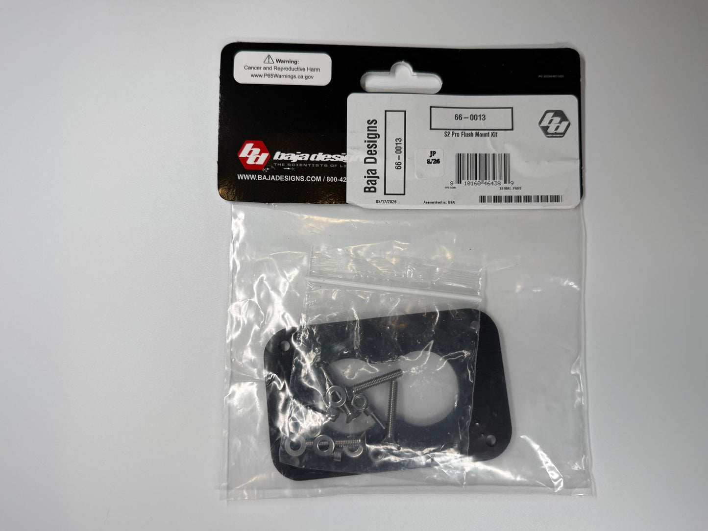 Baja Designs | S2 Black Flush Mount Bezel Kit - Universal