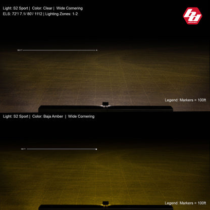 Baja Designs | S2 Sport Black LED Auxiliary Light Pod Pair - Universal